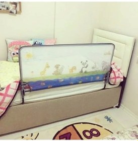 Resim 120 Cm Hayvan Desenli Katlanabilir Yatak Bariyeri 