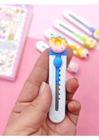 Resim Mini Şekilli Maket Bıçağı - Sevimli Donut 