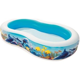 Resim Bestway Desenli Oval Şişme Havuz 