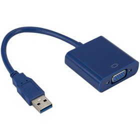 Resim Usb 3.0 to 15 pin vga çevirici dönüştürücü kablo 