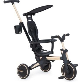 Resim Huggy 6in1 Funtrike Siyah 3 Tekerlekli Bebek Bisikleti Ebeveyn Kontrollü, Katlanabilir Ve Denge Modlu Siyah 