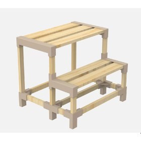 Resim Evinizin Atölyesi 2 Basamaklı Ahşap Merdiven 