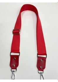 Resim Karantuhafiye Derili Palaska Askı / Polyester Palaska Askı / Palaska Sap / Polyester Çanta Sapı Kırmızı Kırmızı 