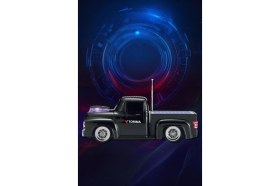 Resim Torima Bluetooth Hoparlör Güneş Enerjili Kamyon Tasarımlı FM USB TF Speaker D44 Siyah 