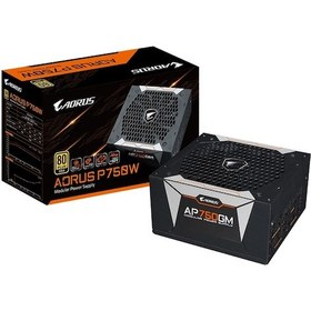 Resim Gigabyte Aorus GP-AP750GM 750W 80+ Gold Modüler Güç Kaynağı 