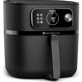 Resim Çok Fonksiyonlu Büyük Kapasiteli Bağlantılı Airfryer, Siyah, Şık ve Kullanışlı 