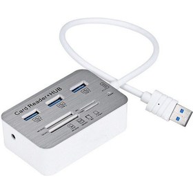 Resim Mikro Usb 3.0 Kart Okuyucu Hub Yüksek Hızlı Harici Bellek Okuyucular 
