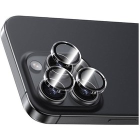 Resim Benks iPhone 16 Pro Uyumlu Benks AR Glass Warrior Transparan Premium Cam Kamera Lens Koruyucu Şeffaf Şeffaf 