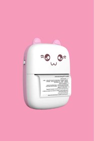 Resim Mmctech Mini Fotoğraf Resim Yazıcı Kablosuz Etiket Yazıcı Baskı Makinesi Uyumlu Termal Printer 