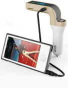 Resim MEZİGARC Universal Tüm Araçlara Uyumlu Bluetooth Müzik Kiti Fm Transmitter Araç Çakmaklık Şarj 