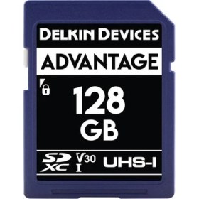 Resim Delkin Devices 128GB Advantage UHS-I V30 SDXC Hafıza Kartı 