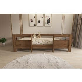 Resim Herseycik Ninnimo Montessori 90X190 Yatak Uyumlu Karyola M5-2 Ceviz 