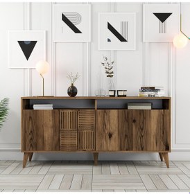 Resim Milan 160cm Konsol - Ceviz / Ceviz 