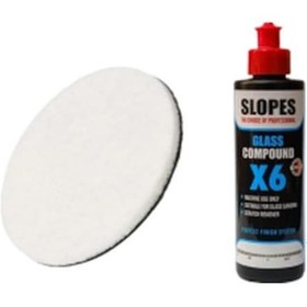 Resim Slopes X6 Cam Pastası 250 Ml Ve Spta Cam Keçesi 130 Mm Set 