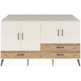 Resim Kronos Konsol 5 Raflı 3 Çekmeceli 4 Kapaklı 176x59x99 Aytaşı-ayta Aytaşı-aytaşı/çam 