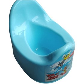 Resim Tom ve Jerry Plastik Lazımlık Mavi 