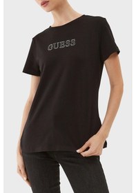 Resim Guess Bayan T Shirt V3bı11 J1314 Jblk Siyah Siyah 