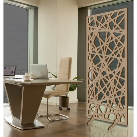 Resim Liar Ahşap Seperatör (Paravan) - KSP-212 - (10 mm) - (69 cm x 139 cm) - (Ham) 