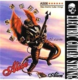 Resim Alice A506 0,08 Elektro Gitar Teli 3 Set 