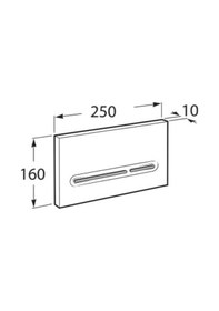 Resim Roca Kumanda Paneli, Pl5 Dual, Beyaz, A890199000 Gri 