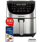 Resim Inox Xl 1800W Dokunmatik Airfryer 8 Ön Program Sıcak Hava Yağsız Kızartma 