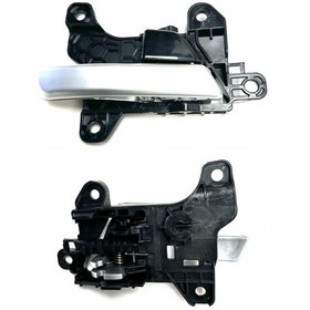 Resim Kapı Kolu Hyundai Elantra 2016-2018 İç Sağ Gri 