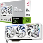 Resim Asus Rog Astral Geforce Rtx 5080 16GB Oc White Edition ROG-ASTRAL-RTX5080-O16G-WHITE Gddr7 256BIT Gaming (Oyuncu) Ekran Kartı 