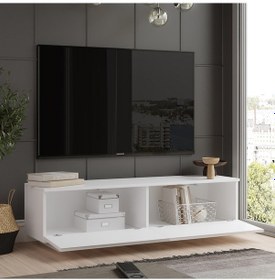 Resim Robinhome Robin Home Carlos Tv Ünitesi Tv Sehpası Televizyon Sehpası Beyaz 