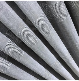 Resim Tül Perde Bantlı Keten 2 Dar 1 Geniş Bant Foldet Çok Renkli 