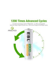 Resim Ebl LN-8114 2800 mAh 1.2 V Ni-Mh AA Kalem Pil 4'lü 