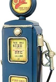 Resim Dekoratif Metal Yakıt Pompası Biblo Kumbara Hediyelik 