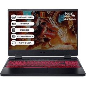 Resim Acer Nitro 5 NH.QFJEY.00A-16/512 i5 12450H 15.6" 16GB 512GB SSD RTX3050-4GB FreeDOS Gaming Laptop 