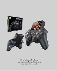 Resim ZERO LAND XMPDBY 500 Dahili Oyunlu Taşınabilir Retro El Konsolu-2.4 inç (03730) Renkli Ekranlı 
