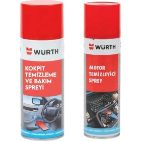 Resim Würth Motor Temizleyici + Araç Kokpit Temizleme ve Bakım Spreyi 