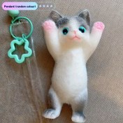 Resim 1 El Yapımı Yavru Kedi Sıkma Oyuncak, Süper Yumuşak ve Pürüzsüz Kauçuk Yavru Kedi Eylem Oyuncak, Sevimli Peluş Yavru Kedi Sıkma Oyuncak, Karışık Renkler, 3 Yaş ve Üzeri İçin Mükemmel 