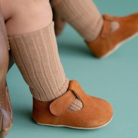 Resim First Step Hakiki Deri Taba Ilk Adım Bebek Ayakkabı-d-472 