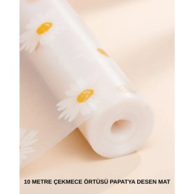 Resim Zero Land Mtxdpn 10 Metre Papatya Desenli Yapışmaz Kaydırmaz Çekmece Örtüsü 