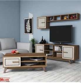 Resim Variant Ayla Tv Ünitesi Ve Orta Sehpa Takımı - Krem 