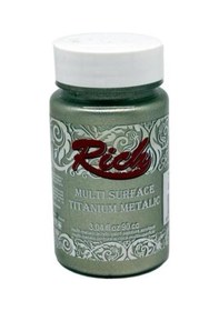Resim Rich Multi Titanium Metalik Renkler Akrilik Boya 90 CC Antik Gümüş 