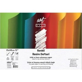 Resim Clara Renkli Resim Defteri 160 gr / 180 Gr, 35 x 50, 12/3 Yaprak 