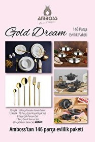 Resim Amboss Gold Dream 146 Parça Evlilik Paketi 