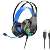 Resim Lemestar Ovleng Gt68 Oyun Kulaklığı Rgb Led Işık 3.5mm/usb Bilgisayar İçin 95 Mikrofonlu 