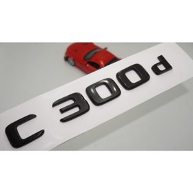 Resim EDEXPORT C 300d Bagaj Parlak Siyah Abs 3m 3d Yazı Logo Uyumlu 