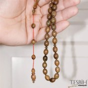 Resim Tesbih Kardeşliği Beyzi Model Abdullah Öner Atölyesi Usta Işçilikli Pelesenk Ağacı Tesbih TSB0251 
