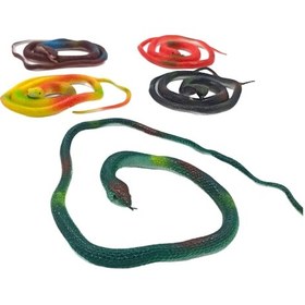 Resim Oyuncak Yılan Ailesi, Esnek, Uzayabilen, Soft Oyuncak Yılan 70cm. 