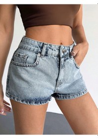 Resim Viking'S Line Emway's Denim Kadın Açık Mavi Kot Şort 