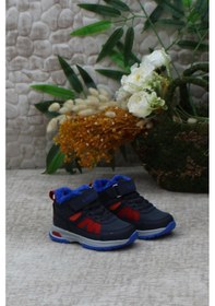 Resim Kinetix Gıuse Hı Boy 3pr Anatomik Rahat Erkek Çocuk Bot Lacivert - Kırmızı 