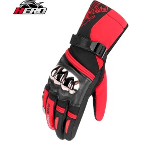 Resim Xifu Shop C Mtv-10-Kırmızı MotosikletEldiveni Kayak Eldiveni Unisex Bisiklet Termal Mtb Bisiklet Eldiveni Kayak Için Guantes (Yurt Dışından) 