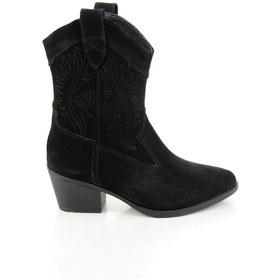 Resim Siyah Hakiki Deri Kadın Bot & Bootie K02586888902 Siyah 