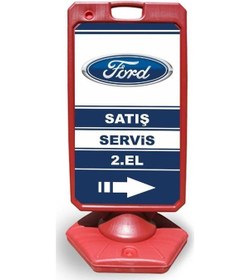Resim Ford Reklam Ve Yönlendirme Uyari Dubasi A Tabela Kırmızı 